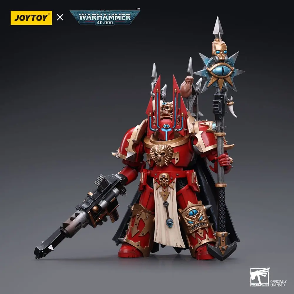 Warhammer 40k Akčná figúrka 1/18 Chaos Space Marines Crimson Slaughter Sorcerer Lord in Terminator Armour 12 cm produktová fotografia