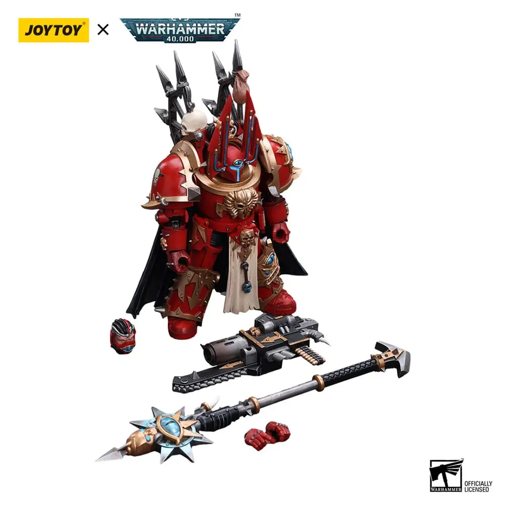 Warhammer 40k Akčná figúrka 1/18 Chaos Space Marines Crimson Slaughter Sorcerer Lord in Terminator Armour 12 cm produktová fotografia