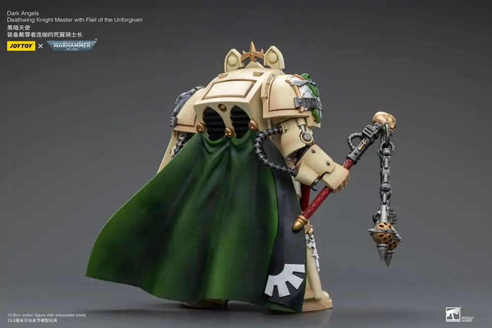 Warhammer 40k figúrka 1/18 Temní andeli Smrťokrídlový rytier majster s Bichom neodpustených 12 cm termékfotó