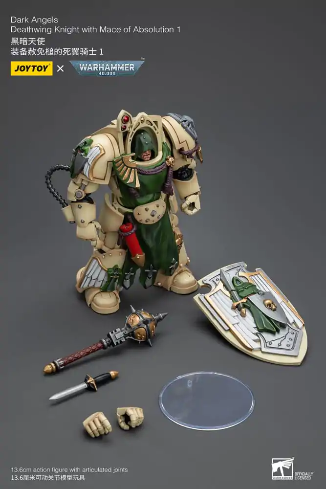 Warhammer 40k figúrka 1/18 Dark Angels Deathwing Knight with Mace of Absolution 12 cm termékfotó