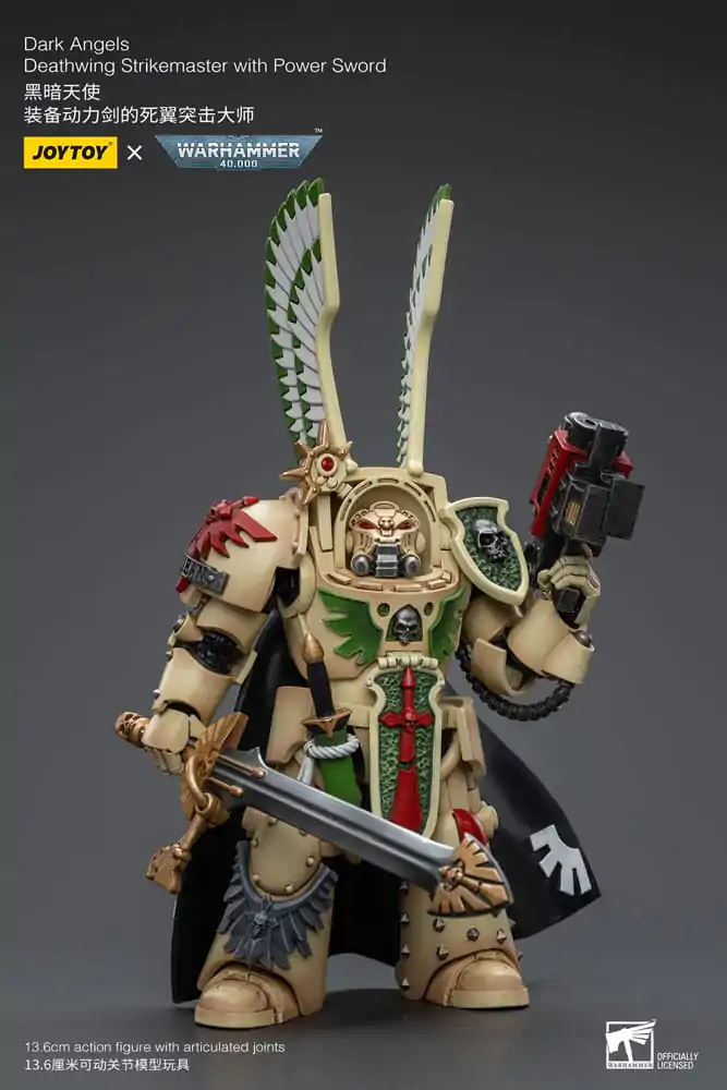 Warhammer 40k figúrka 1/18 méretarányban Dark Angels Deathwing Strikemaster a Hatalom kardjával 12 cm termékfotó