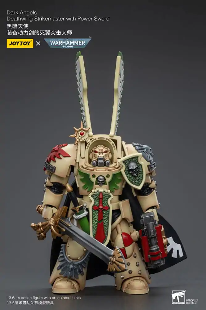 Warhammer 40k figúrka 1/18 méretarányban Dark Angels Deathwing Strikemaster a Hatalom kardjával 12 cm termékfotó