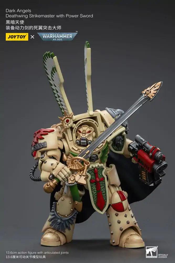 Warhammer 40k figúrka 1/18 méretarányban Dark Angels Deathwing Strikemaster a Hatalom kardjával 12 cm termékfotó