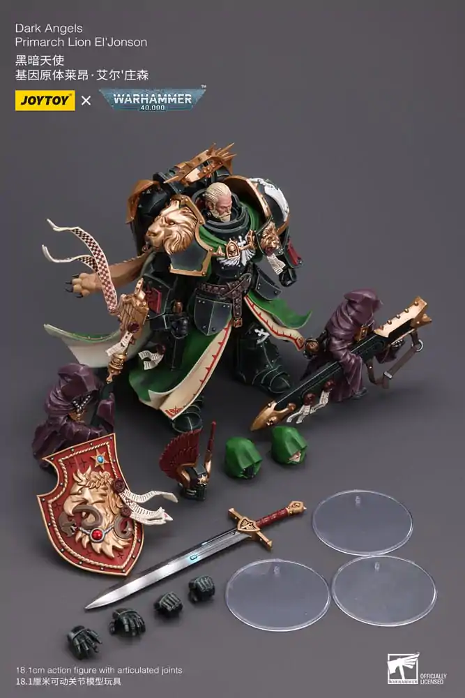 Warhammer 40k Akčná figúrka 1/18 Dark Angels Primarch Lion El' Jonson 18 cm produktová fotografia