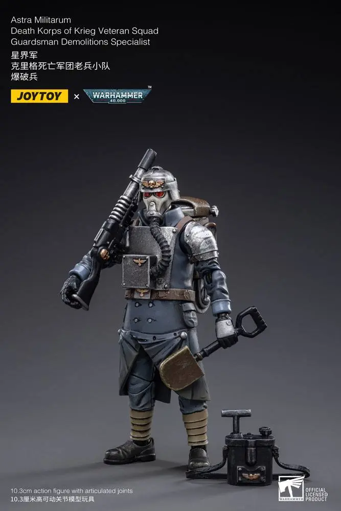 10 cm vysoká akčná figúrka Warhammer 40k 1/18 Death Korps of Krieg Veteran Squad Guardsman Demolitions Specialist termékfotó