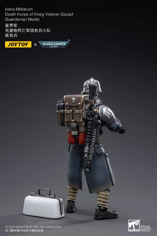 Warhammer 40k akčná figúrka 1/18 Death Korps of Krieg Veteran Squad Guardsman Medic 10 cm produktová fotografia