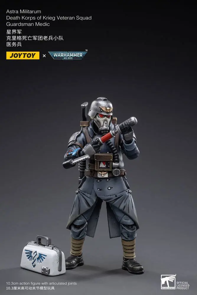 Warhammer 40k akčná figúrka 1/18 Death Korps of Krieg Veteran Squad Guardsman Medic 10 cm produktová fotografia