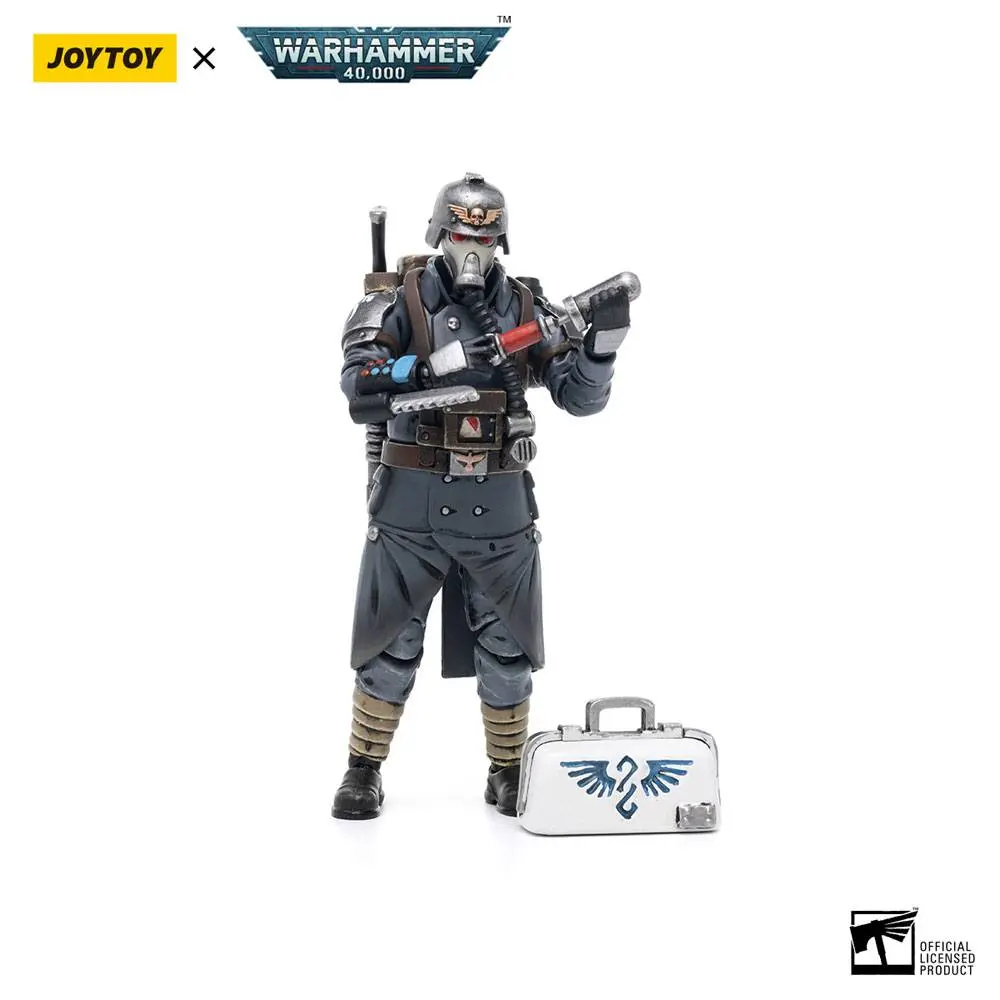 Warhammer 40k akčná figúrka 1/18 Death Korps of Krieg Veteran Squad Guardsman Medic 10 cm produktová fotografia