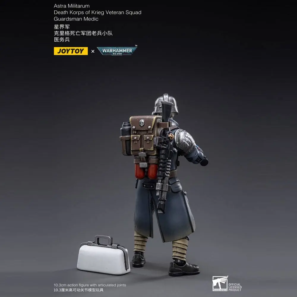 Warhammer 40k akčná figúrka 1/18 Death Korps of Krieg Veteran Squad Guardsman Medic 10 cm produktová fotografia