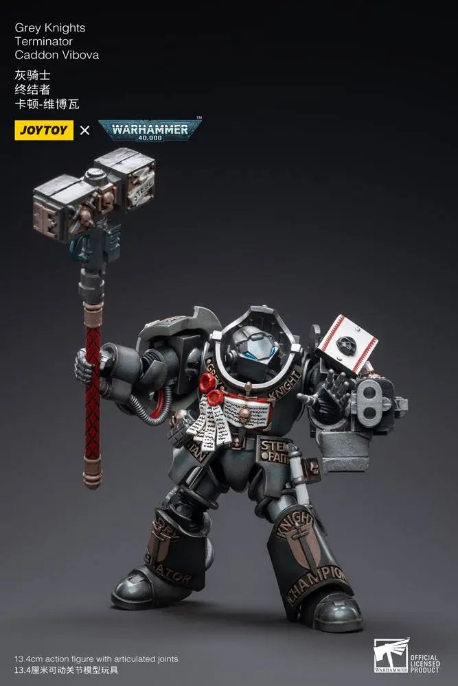 Warhammer 40k Akčná figúrka 1/18 Grey Knights Terminator Caddon Vibova 13 cm produktová fotografia