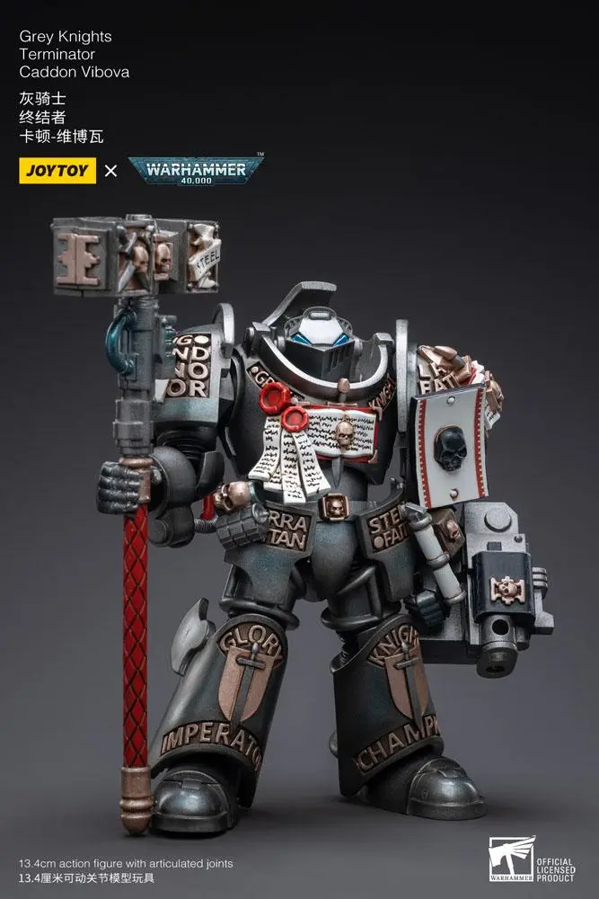 Warhammer 40k Akčná figúrka 1/18 Grey Knights Terminator Caddon Vibova 13 cm produktová fotografia