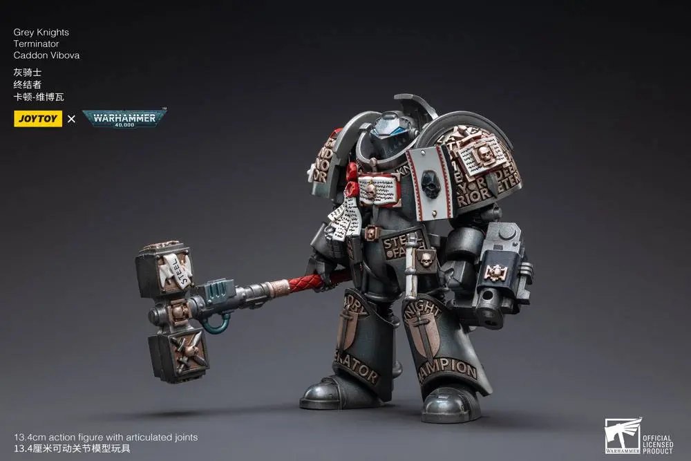 Warhammer 40k Akčná figúrka 1/18 Grey Knights Terminator Caddon Vibova 13 cm produktová fotografia