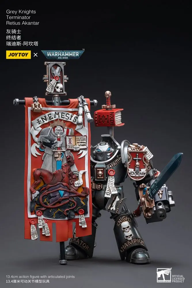 Warhammer 40k akčná figúrka 1/18 Grey Knights Terminator Retius Akantar 13 cm produktová fotografia