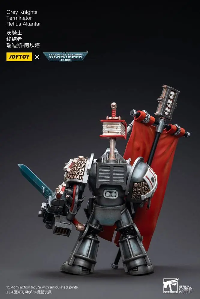 Warhammer 40k akčná figúrka 1/18 Grey Knights Terminator Retius Akantar 13 cm produktová fotografia