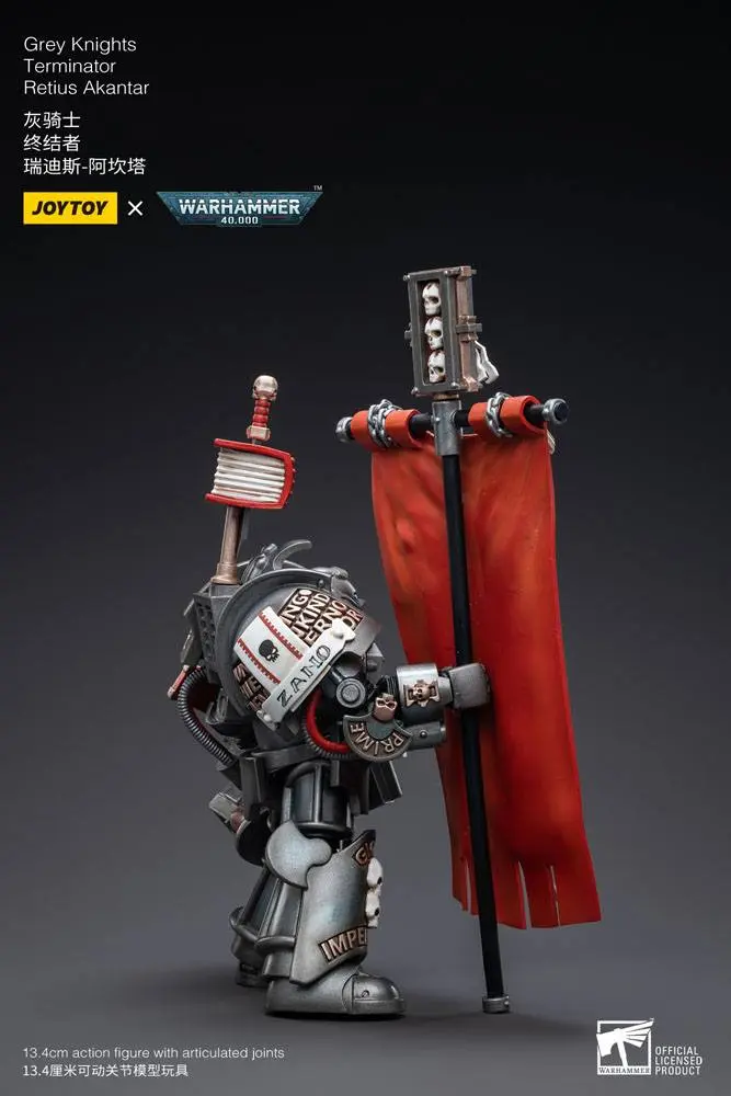 Warhammer 40k akčná figúrka 1/18 Grey Knights Terminator Retius Akantar 13 cm produktová fotografia