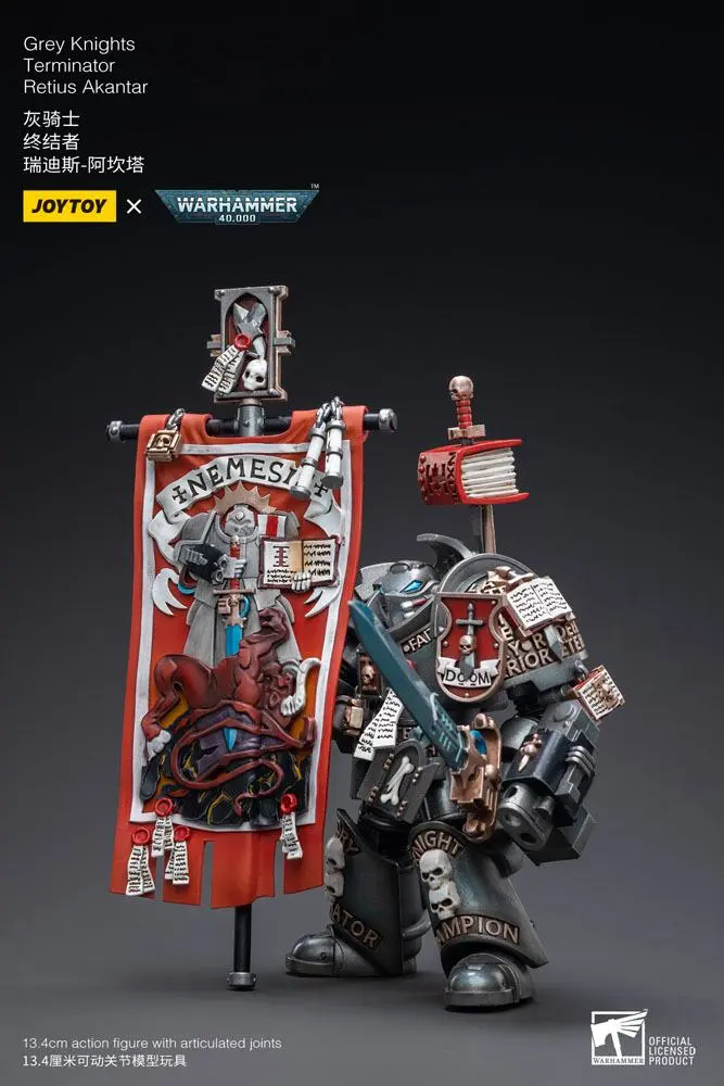 Warhammer 40k akčná figúrka 1/18 Grey Knights Terminator Retius Akantar 13 cm produktová fotografia