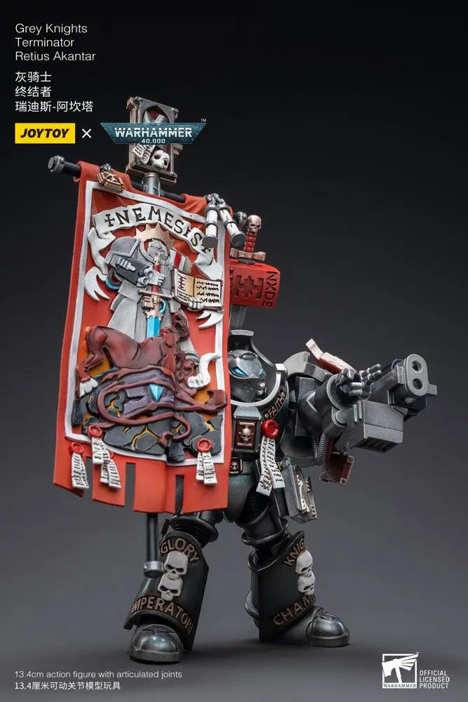 Warhammer 40k akčná figúrka 1/18 Grey Knights Terminator Retius Akantar 13 cm produktová fotografia