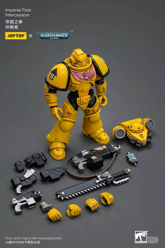 Warhammer 40k Akčná figúrka 1/18 Imperial Fists Intercessors 12 cm termékfotó