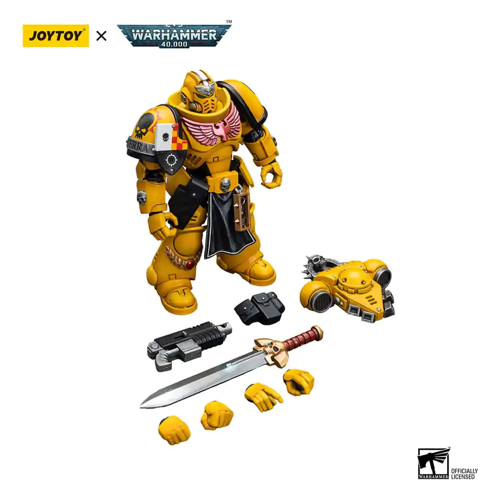 Warhammer 40k Akčná figúrka 1/18 Imperial Fists Lieutenant s Power Sword 12 cm produktová fotografia