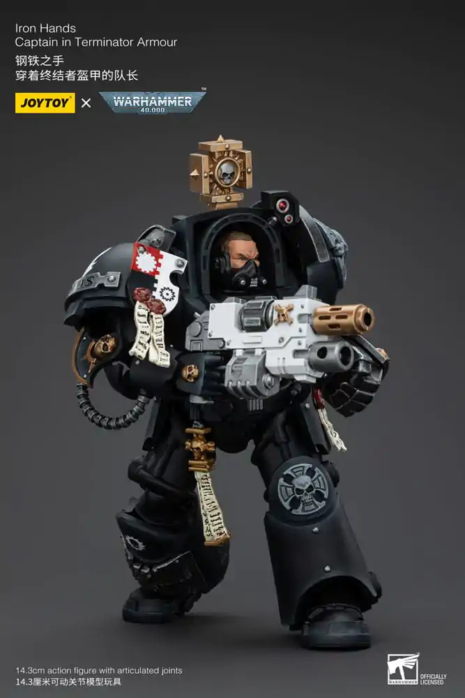 Warhammer 40k akčná figúrka 1/18 Iron Hands Captain in Terminator Armour 14 cm termékfotó