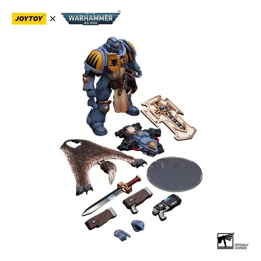 Warhammer 40k Akčná figúrka 1/18 Primaris Space Marines Space Wolves Bladeguard Veteran 12 cm produktová fotografia
