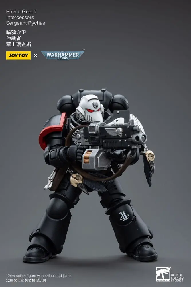 Warhammer 40k akčná figúrka 1/18 Raven Guard Intercessors Sergeant Rychas 12 cm termékfotó