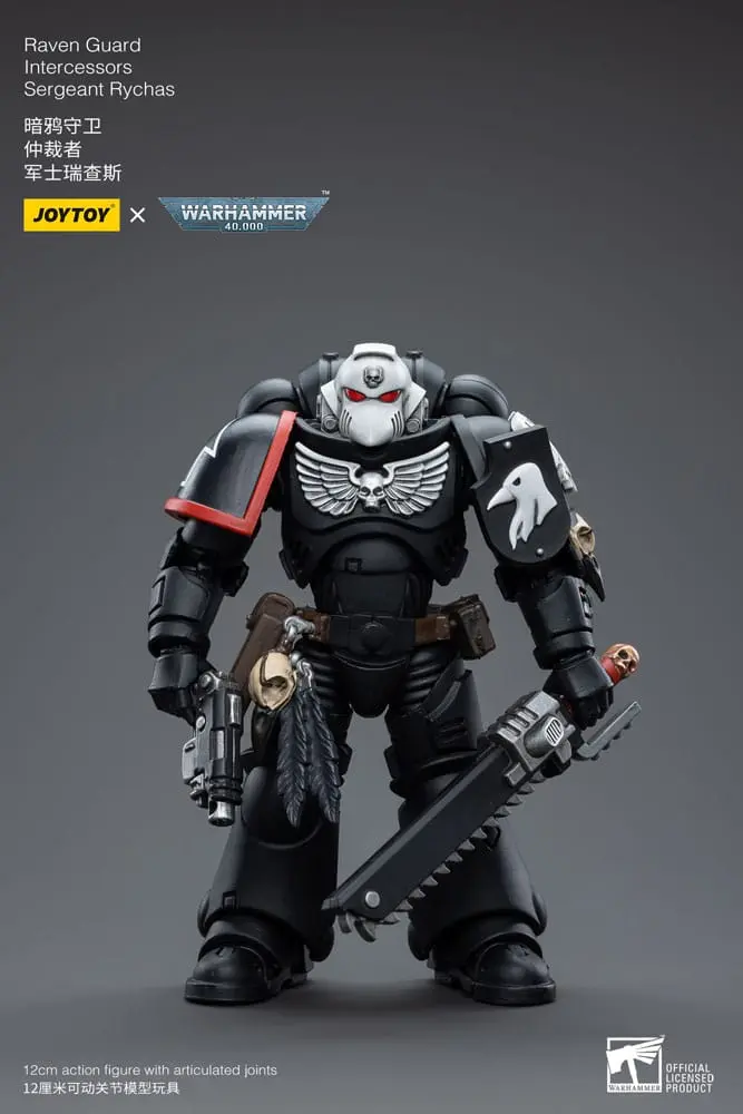 Warhammer 40k akčná figúrka 1/18 Raven Guard Intercessors Sergeant Rychas 12 cm termékfotó