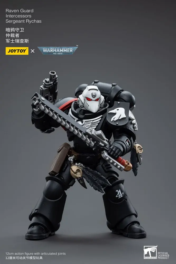 Warhammer 40k akčná figúrka 1/18 Raven Guard Intercessors Sergeant Rychas 12 cm termékfotó