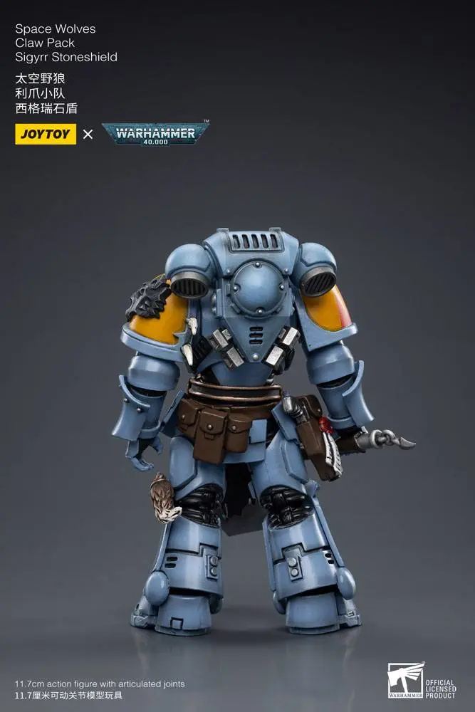 Warhammer 40k Akčná figúrka 1/18 Space Wolves Claw Pack Sigyrr Stoneshield 12 cm termékfotó