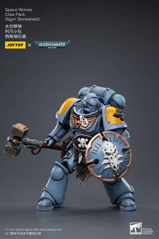 Warhammer 40k Akčná figúrka 1/18 Space Wolves Claw Pack Sigyrr Stoneshield 12 cm termékfotó