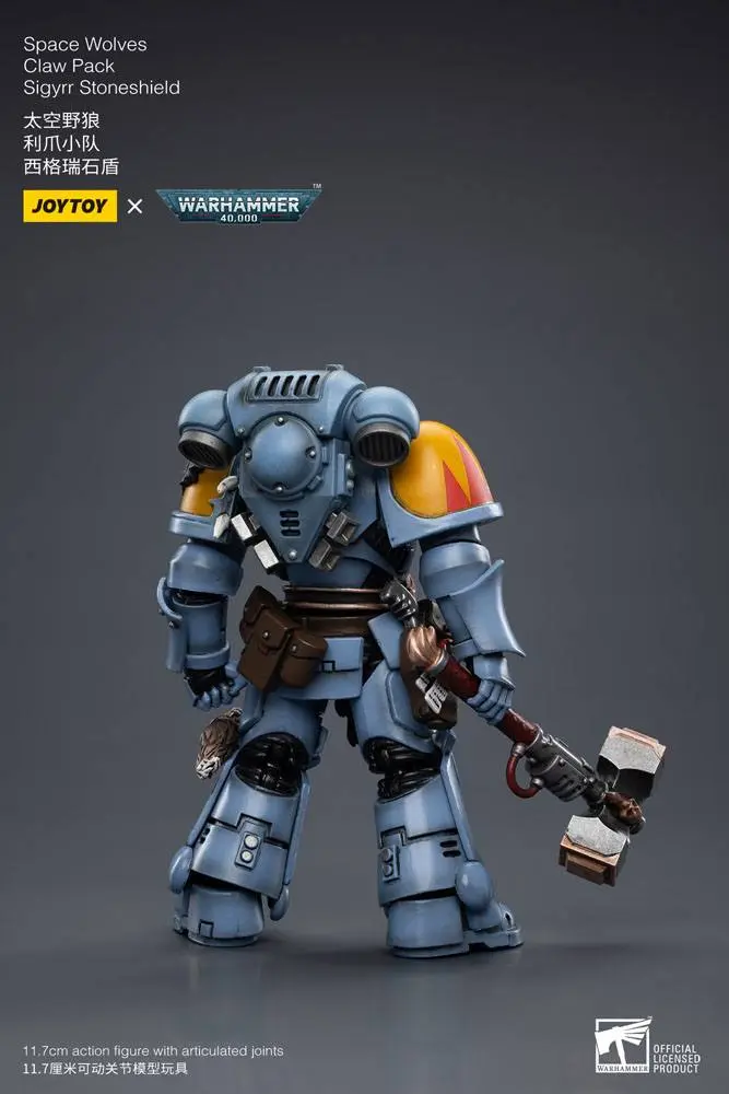 Warhammer 40k Akčná figúrka 1/18 Space Wolves Claw Pack Sigyrr Stoneshield 12 cm termékfotó