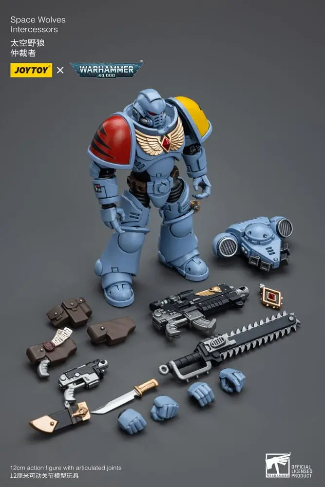 Warhammer 40k Akčná Figúrka 1/18 Space Wolves Intercessors 12 cm produktová fotografia