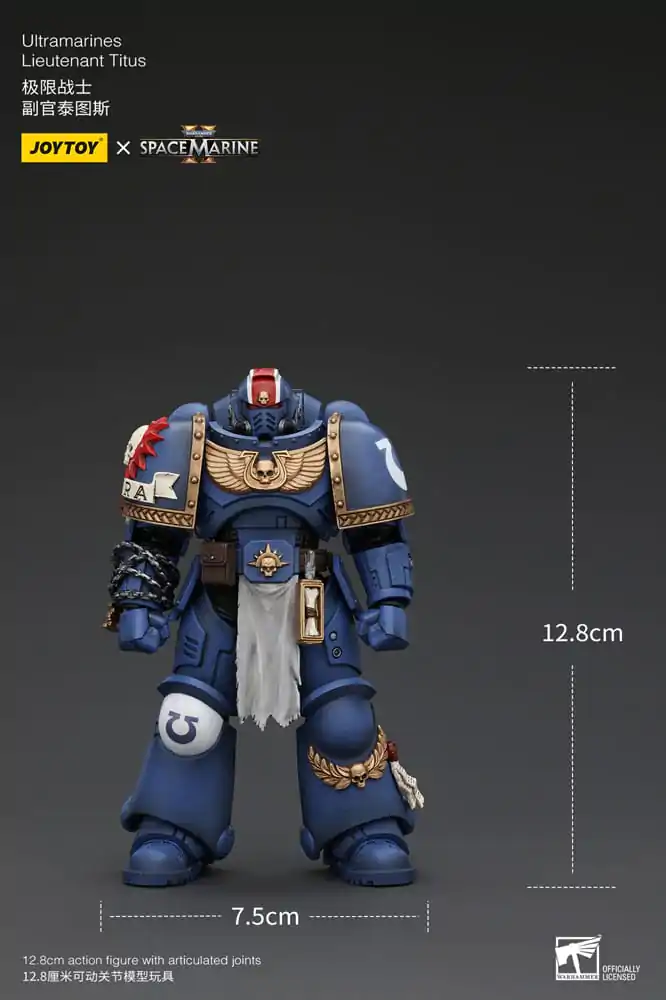 Warhammer 40k Akčná figúrka 1/18 Uitramarines Lieutenant Titus 13 cm termékfotó