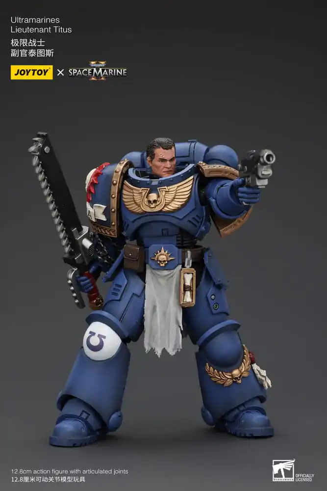 Warhammer 40k Akčná figúrka 1/18 Uitramarines Lieutenant Titus 13 cm termékfotó