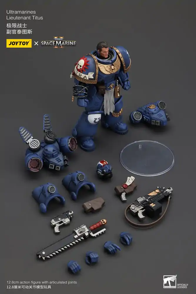 Warhammer 40k Akčná figúrka 1/18 Uitramarines Lieutenant Titus 13 cm termékfotó