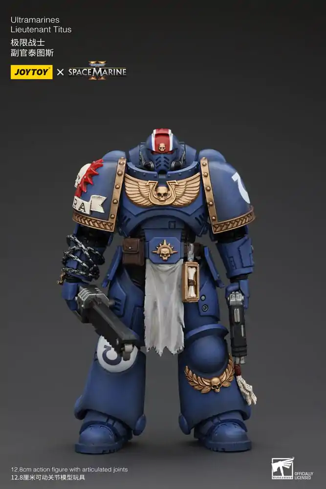 Warhammer 40k Akčná figúrka 1/18 Uitramarines Lieutenant Titus 13 cm termékfotó