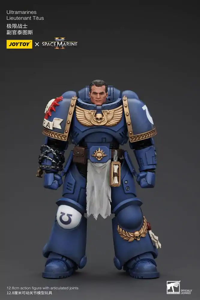 Warhammer 40k Akčná figúrka 1/18 Uitramarines Lieutenant Titus 13 cm termékfotó