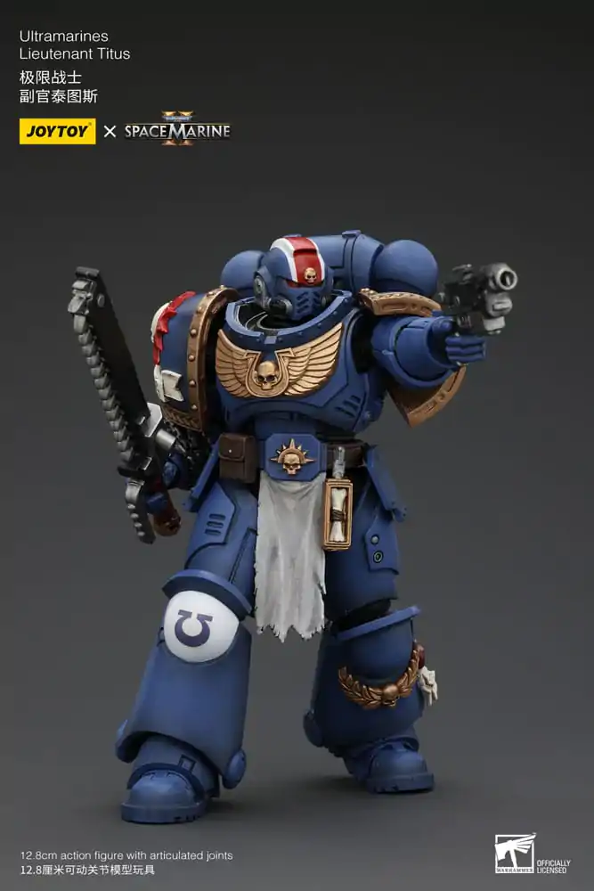 Warhammer 40k Akčná figúrka 1/18 Uitramarines Lieutenant Titus 13 cm termékfotó