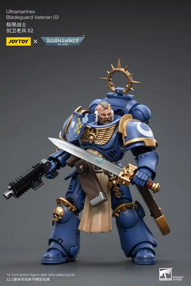 Warhammer 40k Akčná figúrka 1/18 Ultramarines Bladeguard Veteran 02 12 cm produktová fotografia