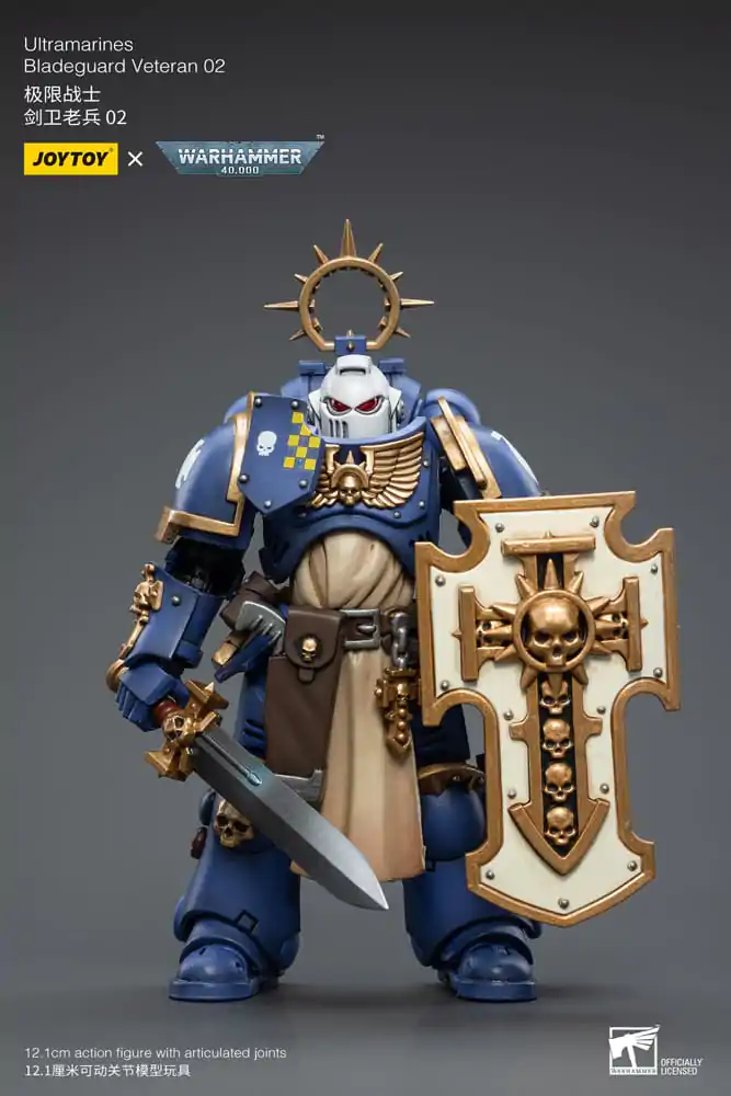 Warhammer 40k Akčná figúrka 1/18 Ultramarines Bladeguard Veteran 02 12 cm produktová fotografia