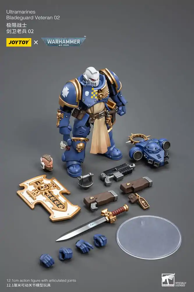 Warhammer 40k Akčná figúrka 1/18 Ultramarines Bladeguard Veteran 02 12 cm produktová fotografia