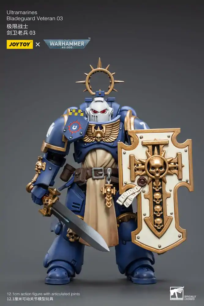 Warhammer 40k Akčná figúrka 1/18 Ultramarines Bladeguard Veteran 03 12 cm produktová fotografia