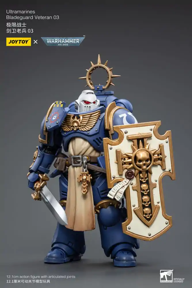 Warhammer 40k Akčná figúrka 1/18 Ultramarines Bladeguard Veteran 03 12 cm produktová fotografia