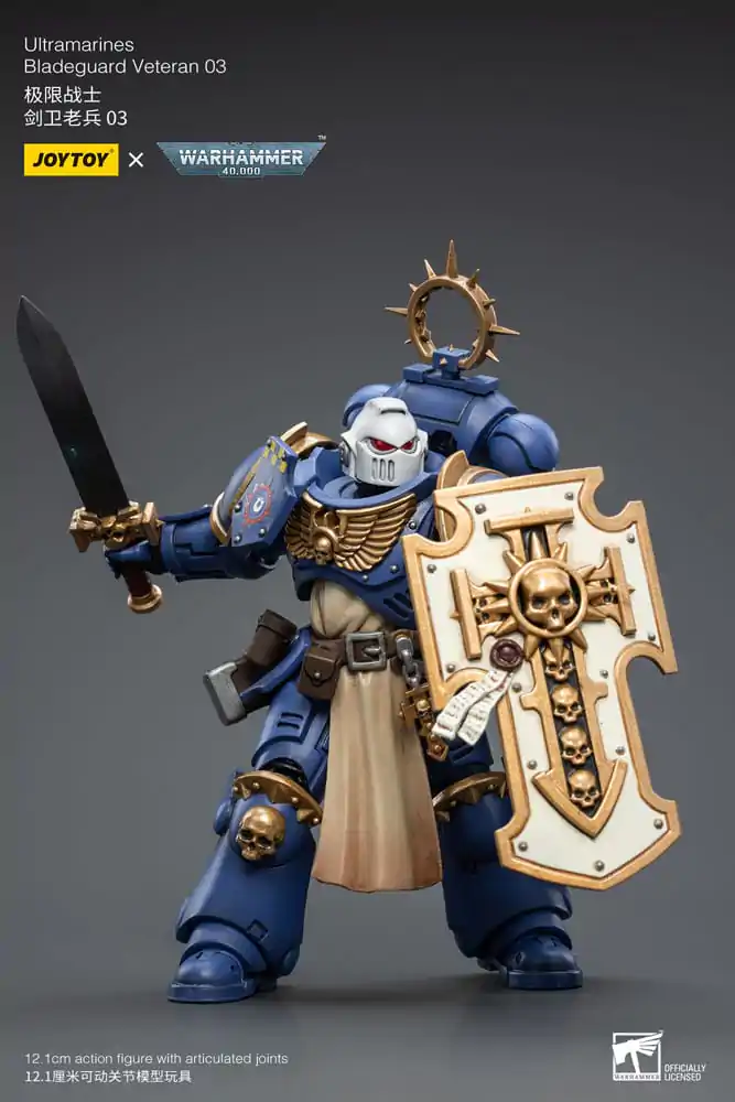 Warhammer 40k Akčná figúrka 1/18 Ultramarines Bladeguard Veteran 03 12 cm produktová fotografia