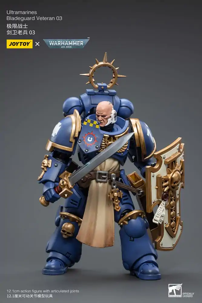 Warhammer 40k Akčná figúrka 1/18 Ultramarines Bladeguard Veteran 03 12 cm produktová fotografia