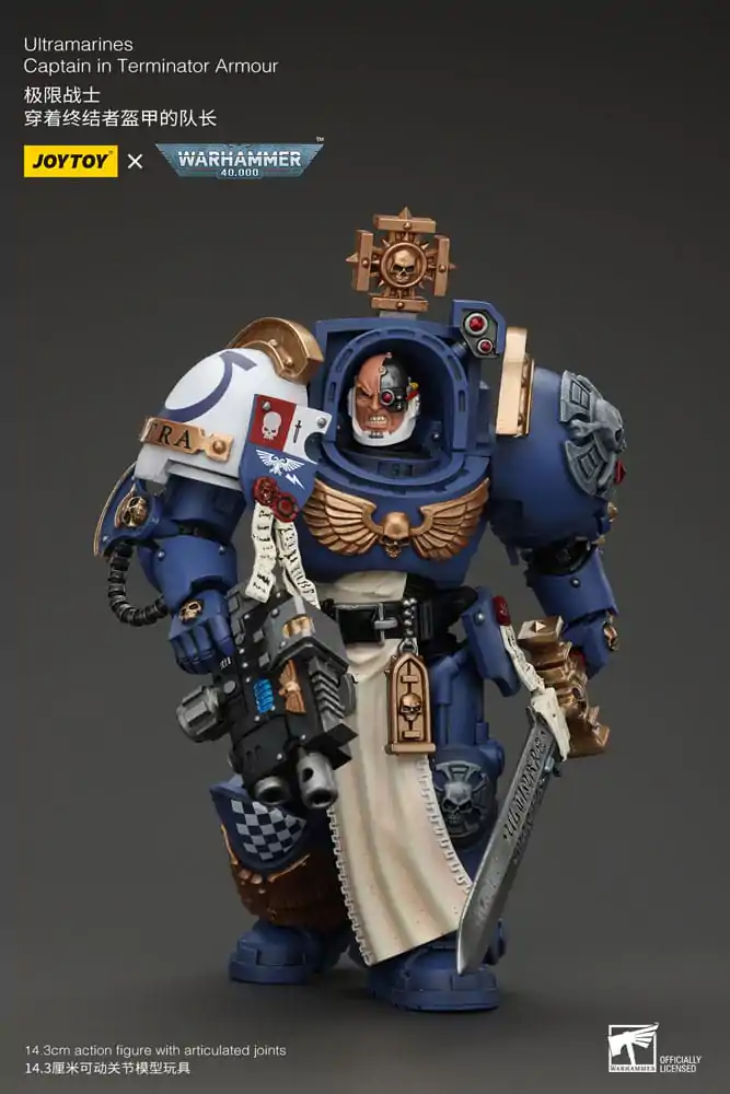 Warhammer 40k akčná figúrka 1/18 Ultramarines Captain In Terminator Armour 14 cm termékfotó