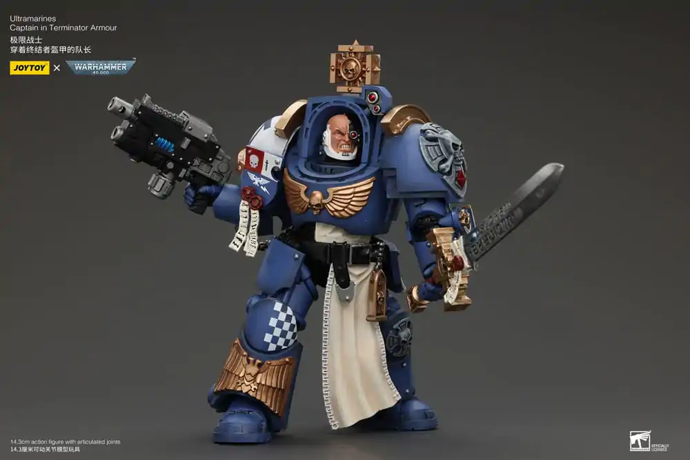 Warhammer 40k akčná figúrka 1/18 Ultramarines Captain In Terminator Armour 14 cm termékfotó