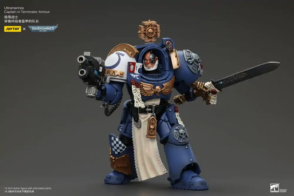 Warhammer 40k akčná figúrka 1/18 Ultramarines Captain In Terminator Armour 14 cm termékfotó