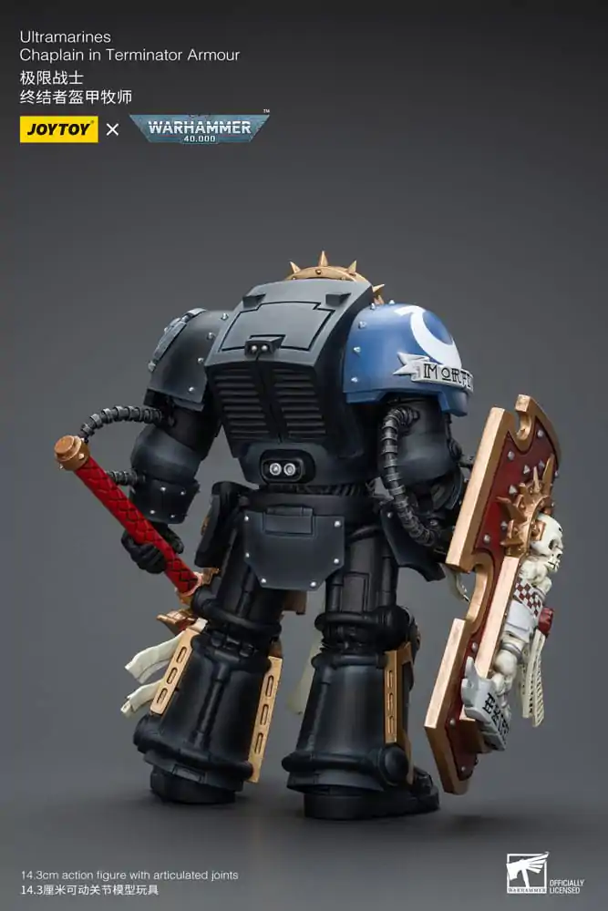 Warhammer 40k akčná figúrka 1/18 Ultramarines Chaplain v Terminator brnení 12 cm termékfotó