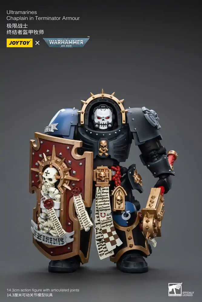 Warhammer 40k akčná figúrka 1/18 Ultramarines Chaplain v Terminator brnení 12 cm termékfotó